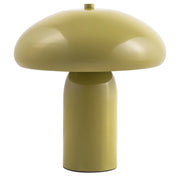 Lampada da tavolo verde chiaro con base in metallo e ferro 22 cm luce singola design moderno accessori per la casa