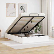 Letto ottomano Bianco 193 x 120 x 25 cm Truciolare