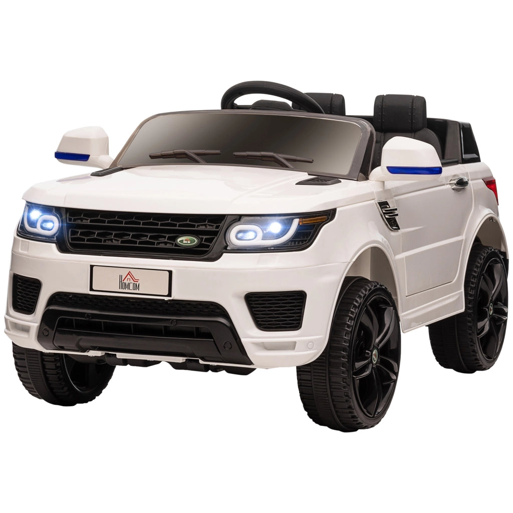 Auto elettrica per bambini ¨C zephmum ¨C bianco, 12V, doppio motore