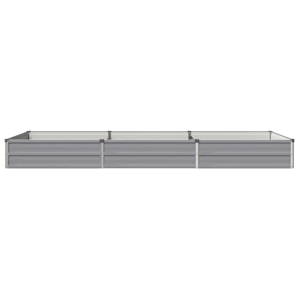 Letto rialzato da giardino Grigio 240 x 80 x 24 cm 8006486