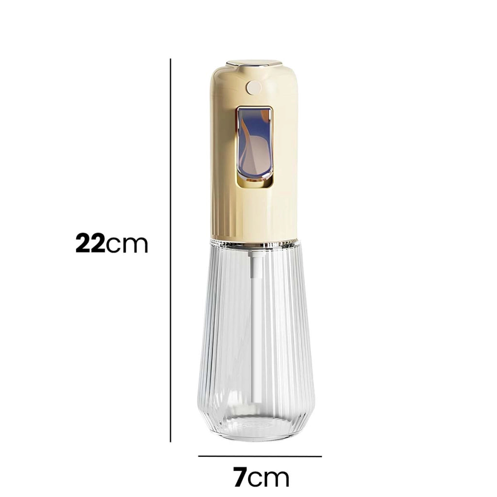 Flacone Spruzzatore d’Olio 280ml in Vetro con Grilletto Cromato Beige Avizar