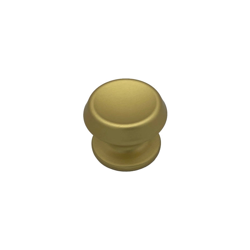 Pomolo fisso per porta SAGUATTI 166/70FB in alluminio oro satinato