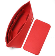 Organizzatore di borsa, adatto per L Speedy 35, Neverfull PM & Base Shaper, set di 2 (medium, combinazione rossa)