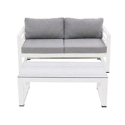 Divano Leros (2 Posti)  Grigio/Bianco