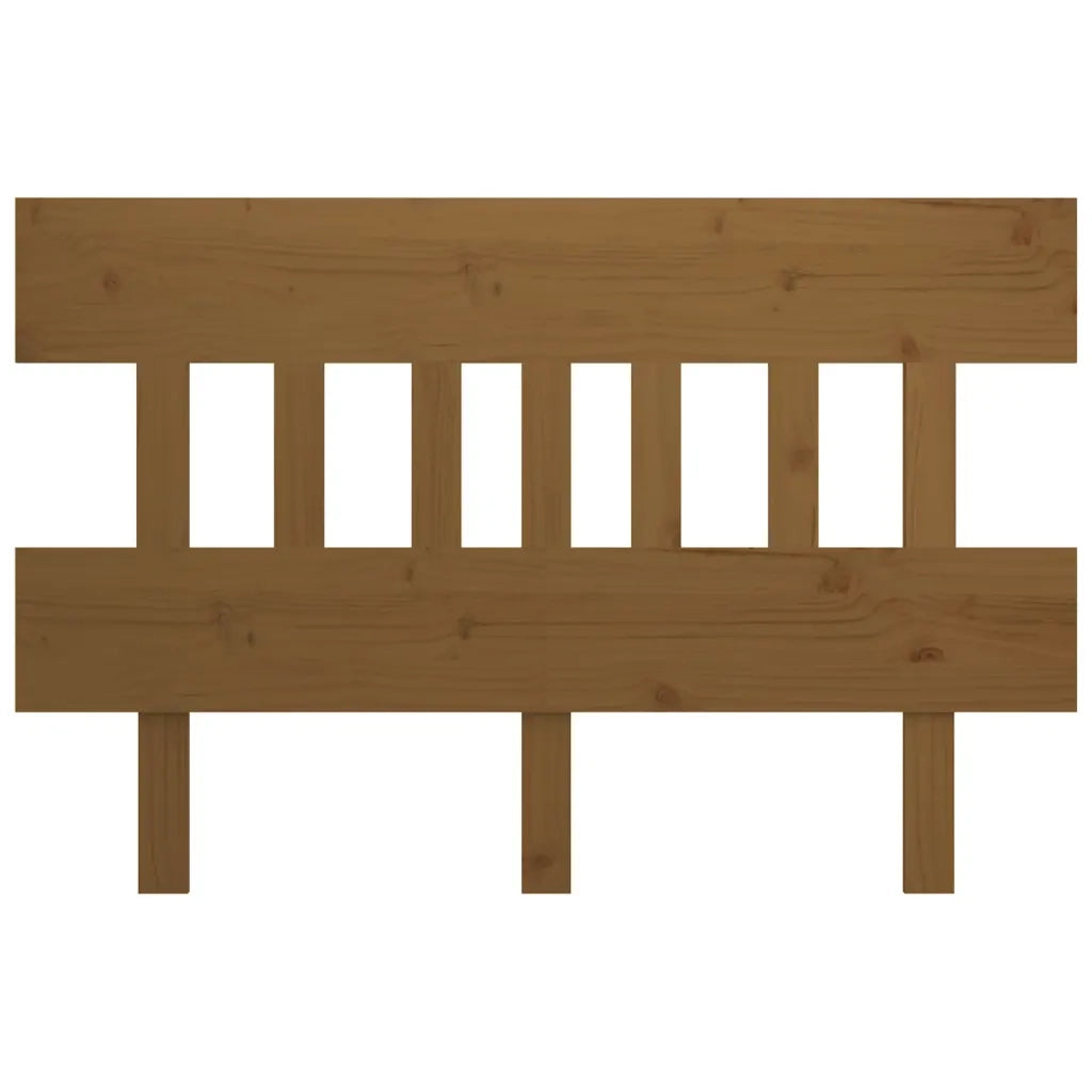 Testiera per Letto ambra 138,5x3x81cm in Legno Massello di Pino