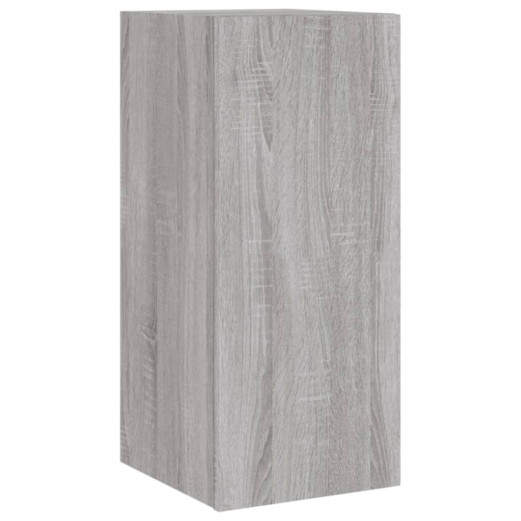 Mobile TV multimediale mensola TV credenza mobile TV sala da pranzo soggiorno camera da letto mobile a parete con luci LED Sonoma 30,5 x 35 x 70 cm grigio 02_0028045