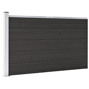Pannello di Recinzione in WPC 175x105 cm Nero cod mxl 18213