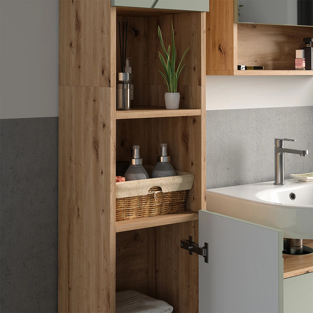 Vicco Set di mobili da bagno Verde salvia 3 parti