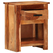 Comodino 40x30x50 cm in Legno Massello di Sheesham cod mxl 30691