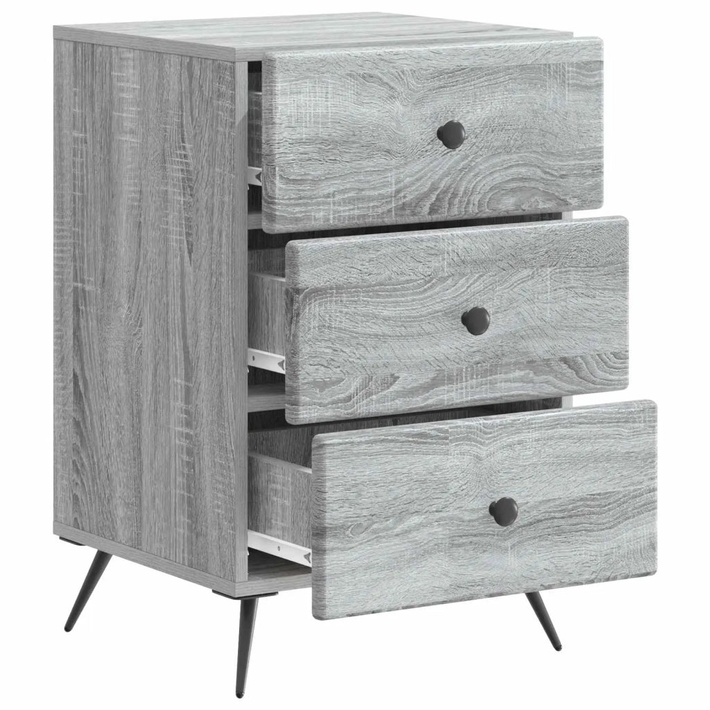 Armadio da Notte Grigio Sonoma 43 x 41 x 66,5 cm 895481