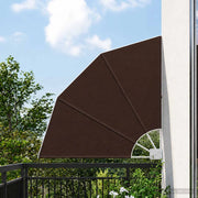 Schermo di Privacy per Balcone 140 x 140 cm Poliestere Marrone 42037146