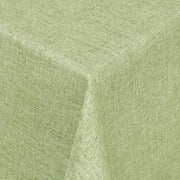 Tavolino con stile damascato e lino, con protezione contro macchie, dimensioni e colore a scelta, ovale 140 x 190 cm