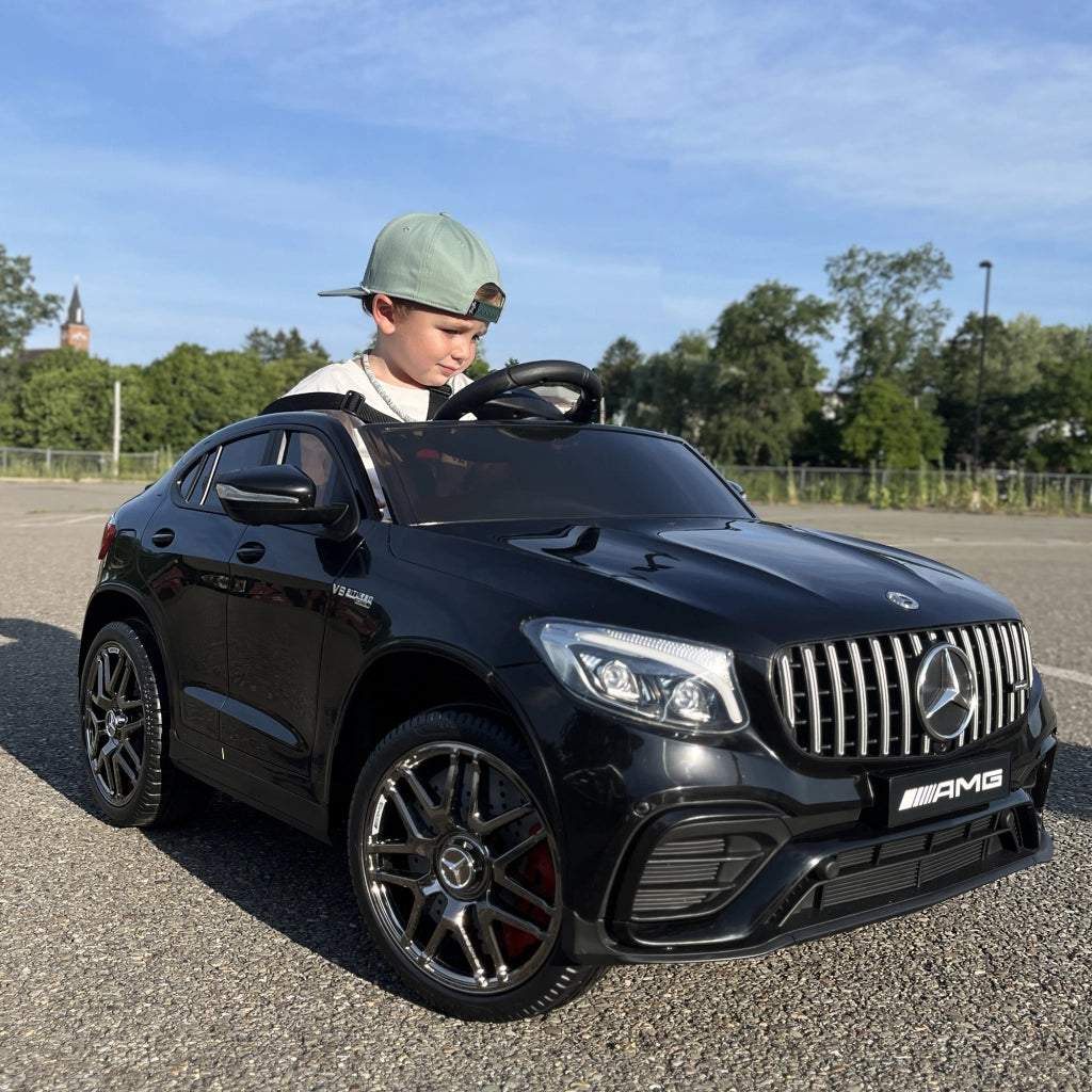 Automobile Bambini 3-5 Anni Mercedes ¨C zephmum ¨C Nero con Telecomando e Cintura di Sicurezza
