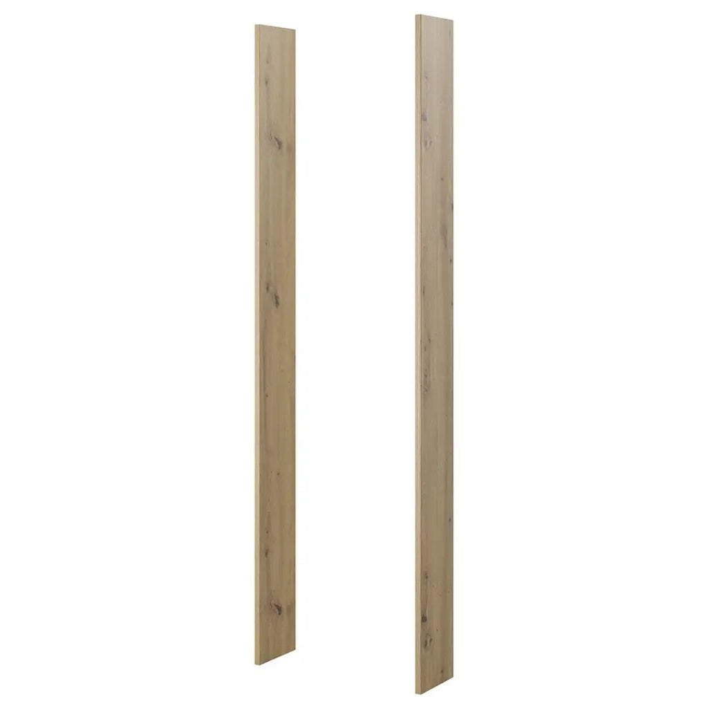 Guance di finitura per armadio della collezione MODULO, colore rovere.