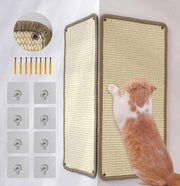 Due pezzi di tappeti per gatti con cricco 56x28 cm - Sisal cricco per gatti fissato al muro - Tappeto antiscivolo per gatti - Protezione del pavimento