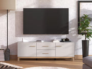 Paduli, Mobile Porta tv 2 Cassetti, 154x41.5x50.5h cm Beige