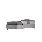 Letto Singolo 80x190 cm con Rete Nuamo Cemento