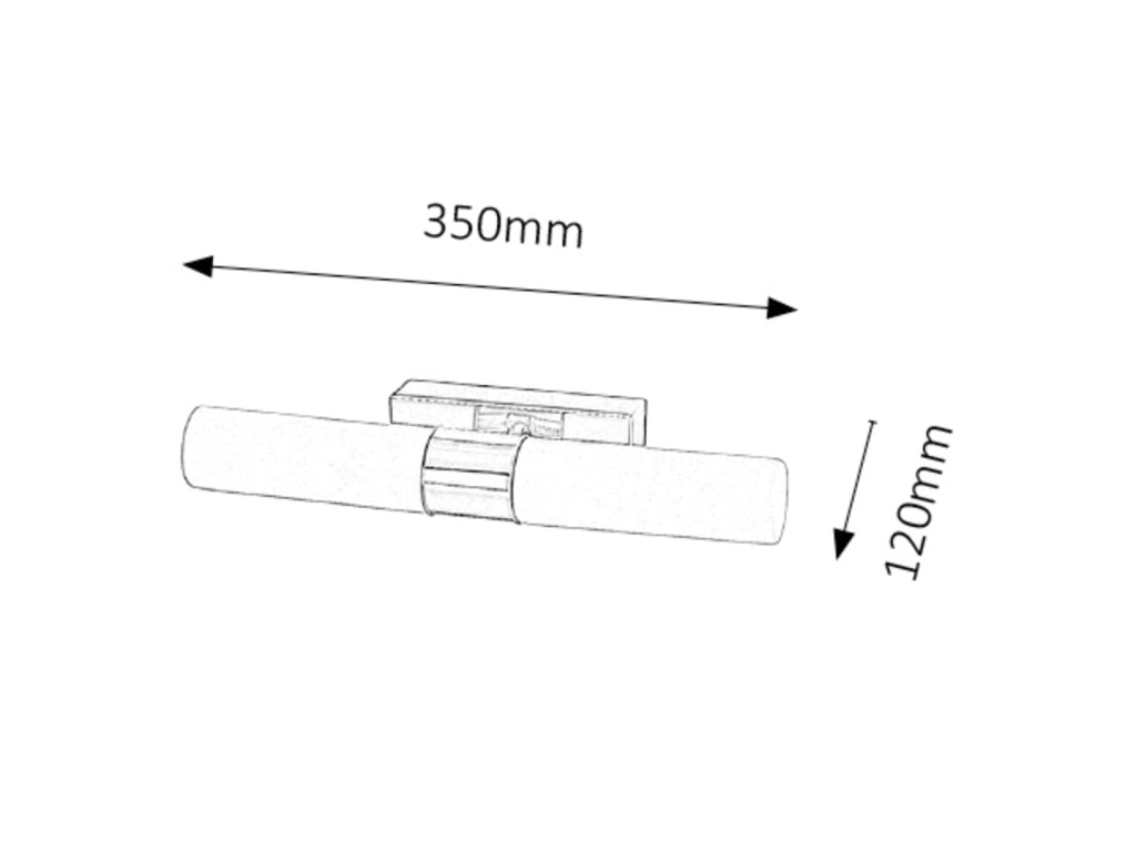 Applique bagno specchio LED 2x5W cromo Jim 5750 Rabalux
