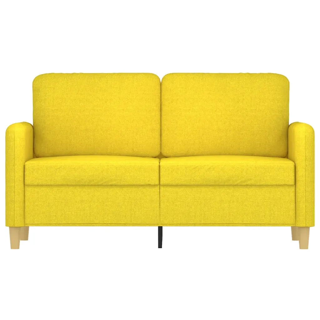 Divano a 2 Posti-Sofa 2 Posti Giallo Chiaro 120 cm in Tessuto 745170