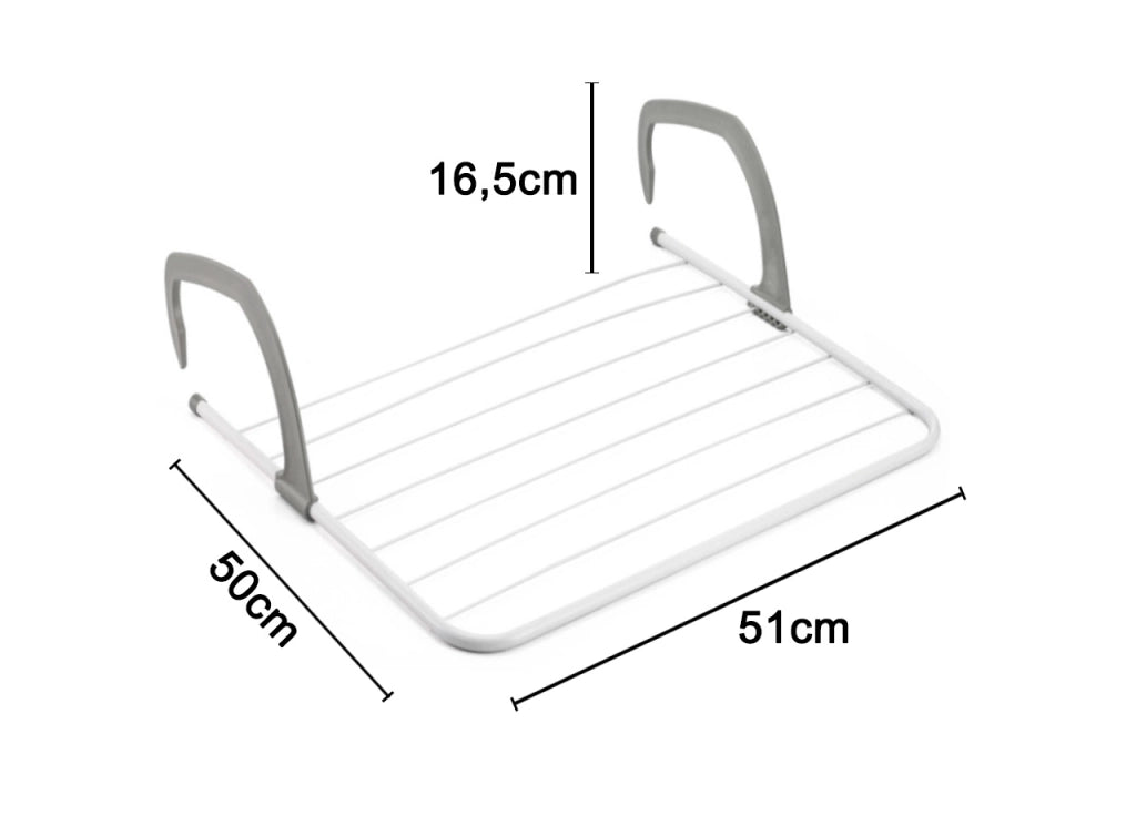 Stendino Balcone Stendi Biancheria Calorifero Compatto Resistente Vari Modelli - Stendino - Guendalina