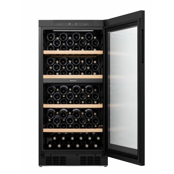 Hisense rw3n230gelf cantina vino cantinetta vino con compressore libera installazione nero 108 bottiglia/bottiglie