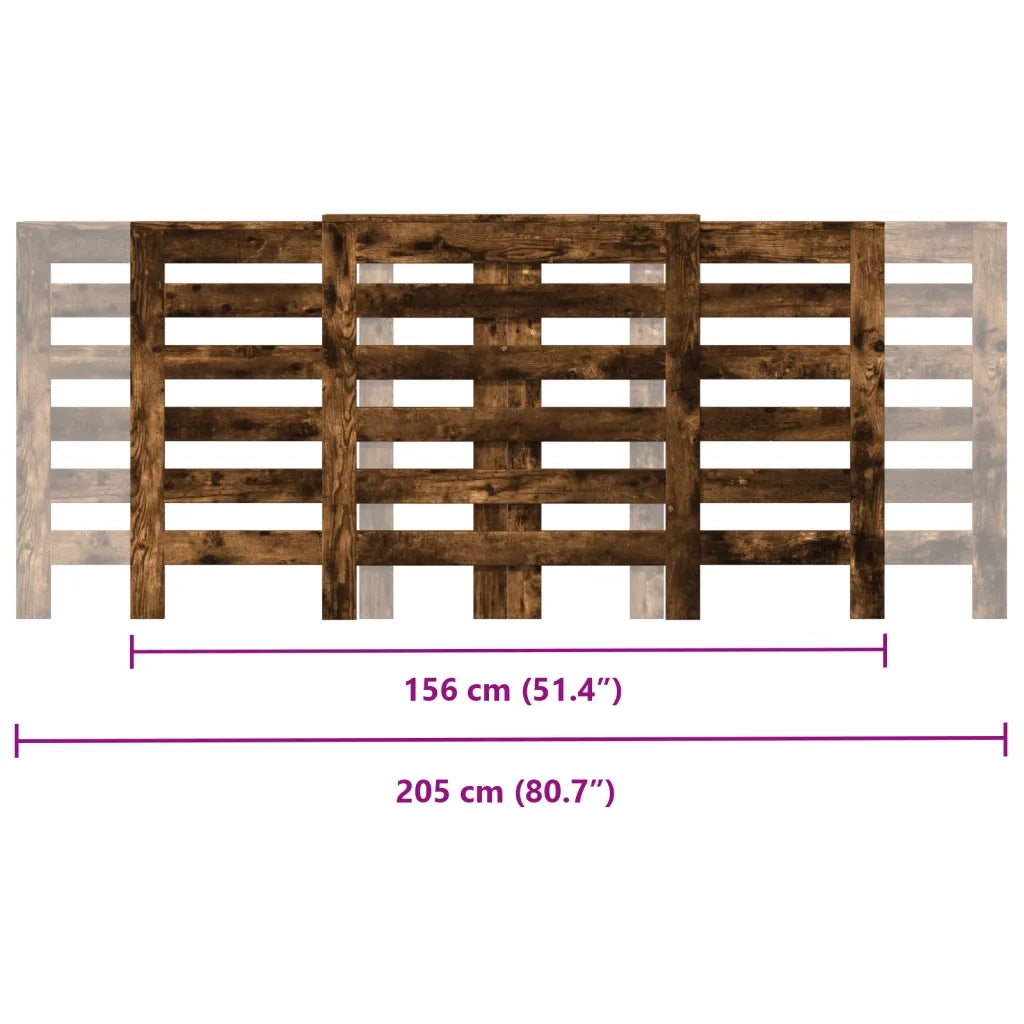 Copertura Termosifone Rovere Fumo 205x21,5x83,5cm Multistrato CFW1670508