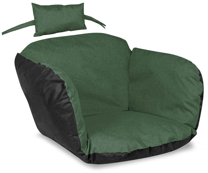 AIO FACTORY Cuscino da giardino impermeabile verde 112x113 cm per sedia sospesa