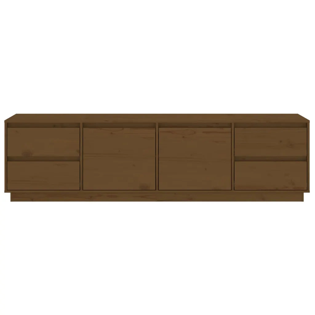 Mobile Porta TV Miele 176x37x47,5 cm in Legno Massello di Pino