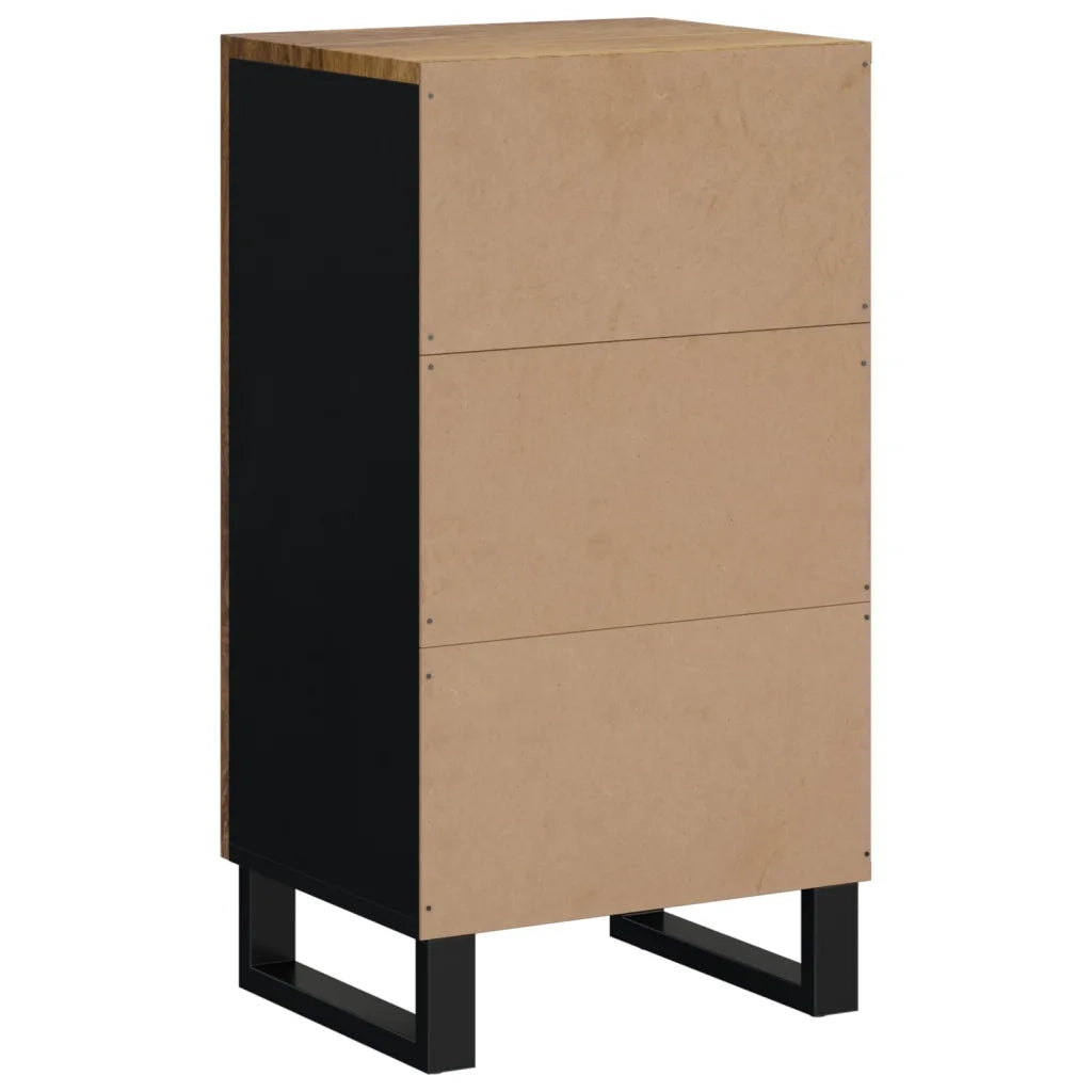 Credenza con Anta 40x31x75 cm in Legno Massello di Mango 352912