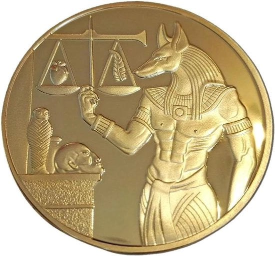 Allettatore Plus - Protettore Anubis Egiziano Medaglione di Ricordo per i Collezionisti