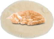 Matrimonio circolare per gatti, matrimonio spesso per cuccioli, matrimonio per cani, matrimonio circolare respirante per cani con fondo antiscivolo (30 cm - bianco)