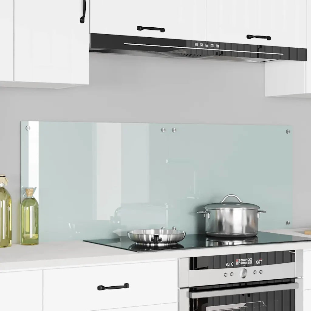 Schienale da cucina 2 pcs Bianco 70 x 50 cm vetro temperato 3415519