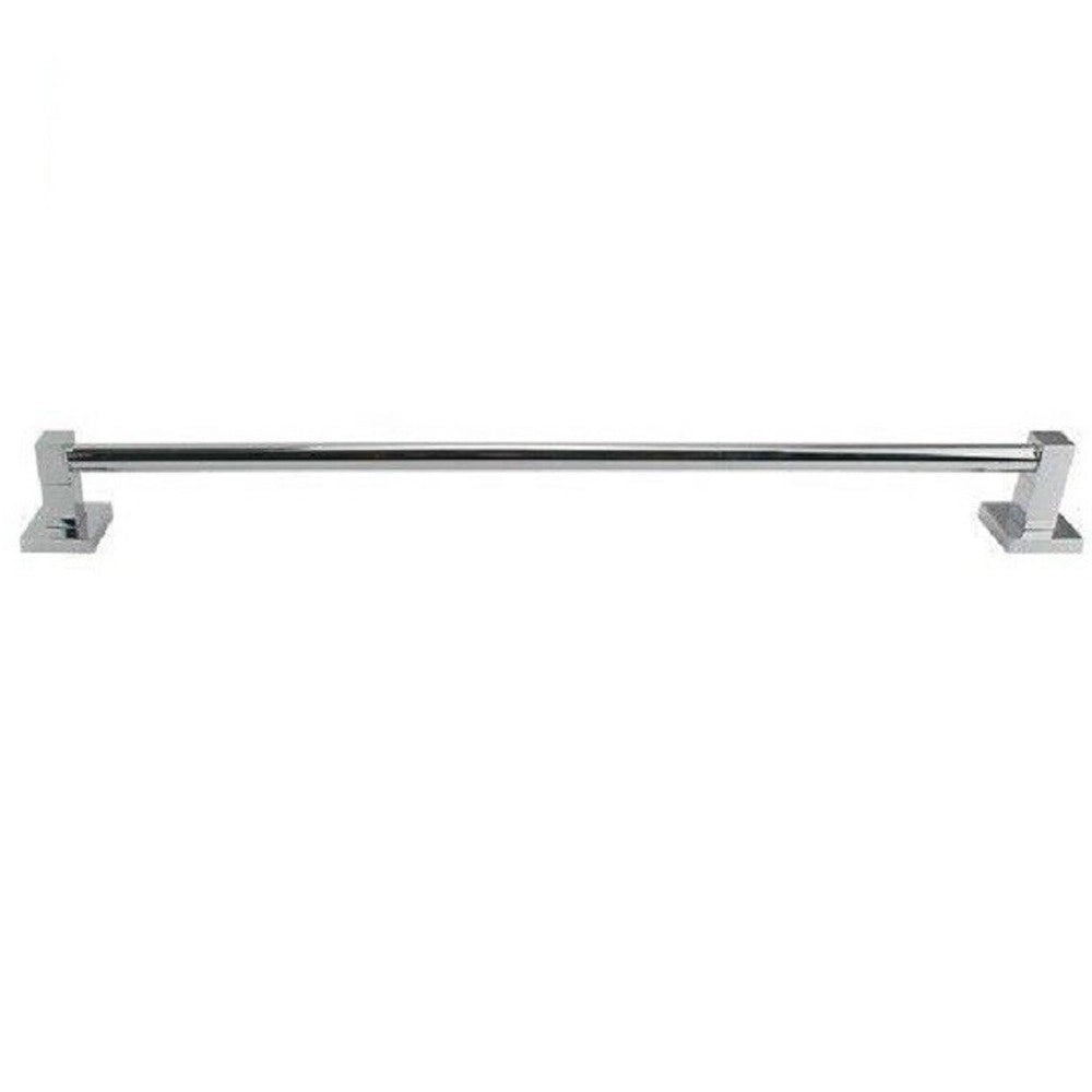 Trade Shop - Porta Asciugamani Asciugamano Acciaio Bagno Fissaggio A Parete 60cm Square 59191 -