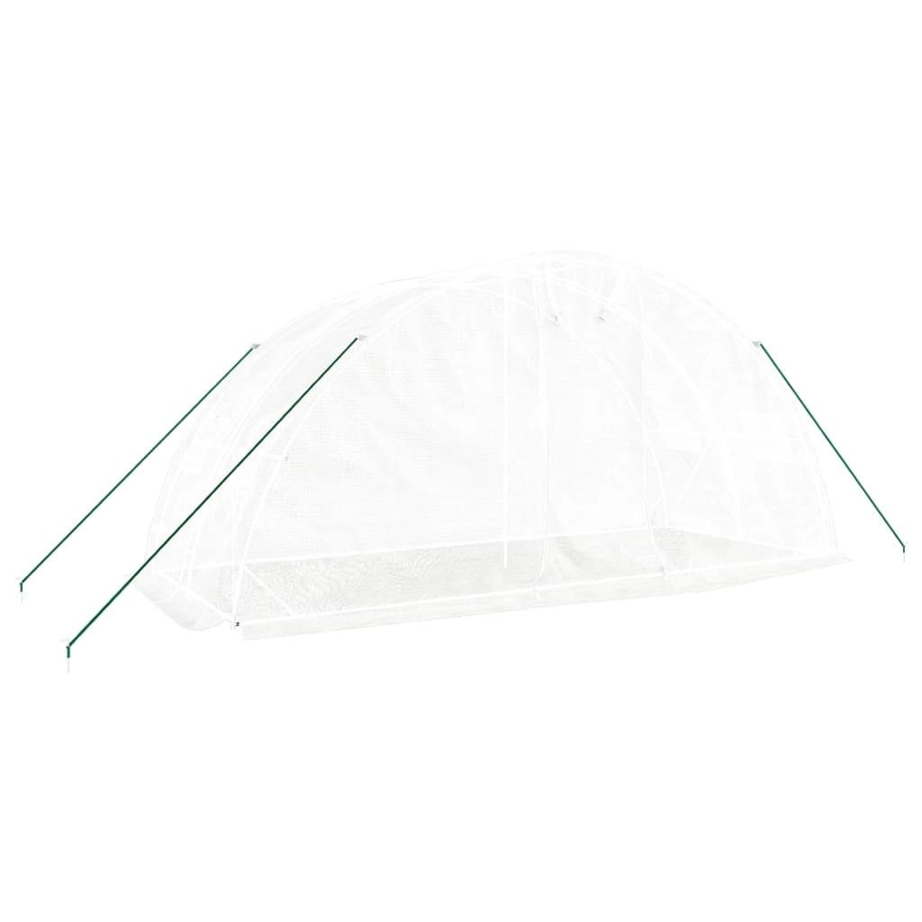 Serra con Telaio in Acciaio Bianco 10 mÂ² 5x2x2,3 mcod mxl 79872