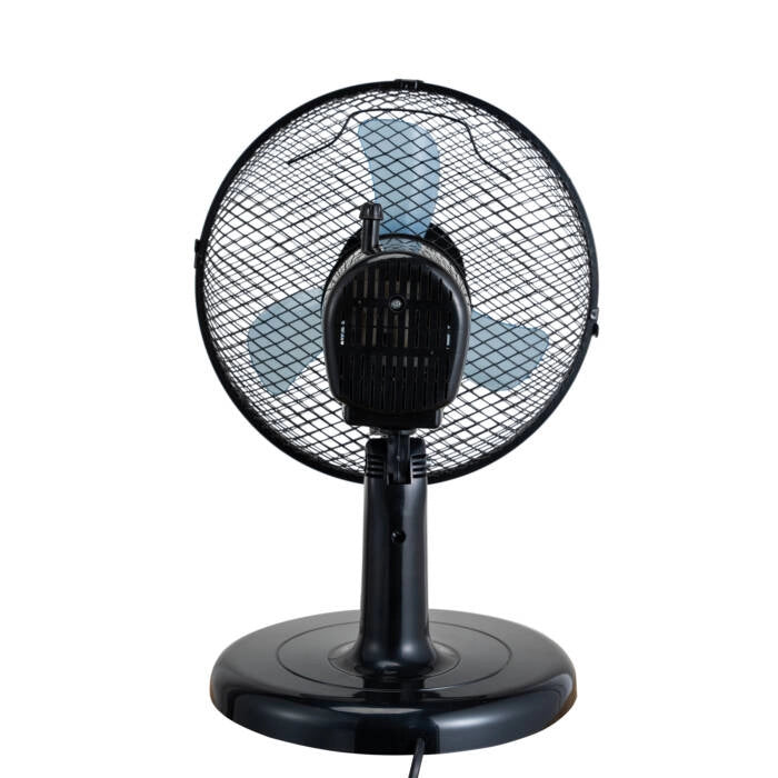 Ventilatore da tavolo 23 cm compatto, 2 velocità e oscillazione con inclinazione regolabile 18W per scrivania - Sogo