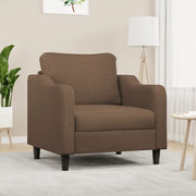 Poltrona-Divano Sedia-Poltroncina Marrone 60 cm in Tessuto 103025
