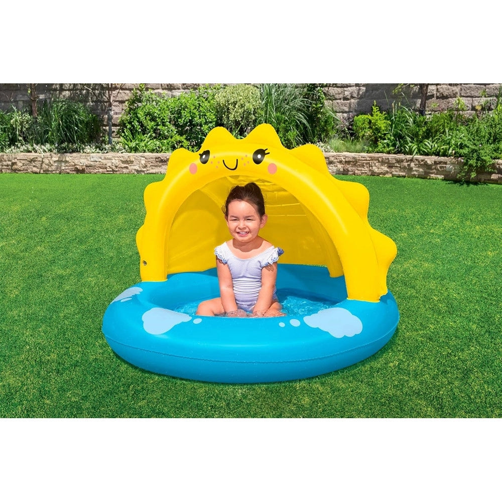 Trade Shop - Piscina Gonfiabile Per Bambini + 2 Anni Sunny Days 101x97x71cm Con Copertura 52637 -