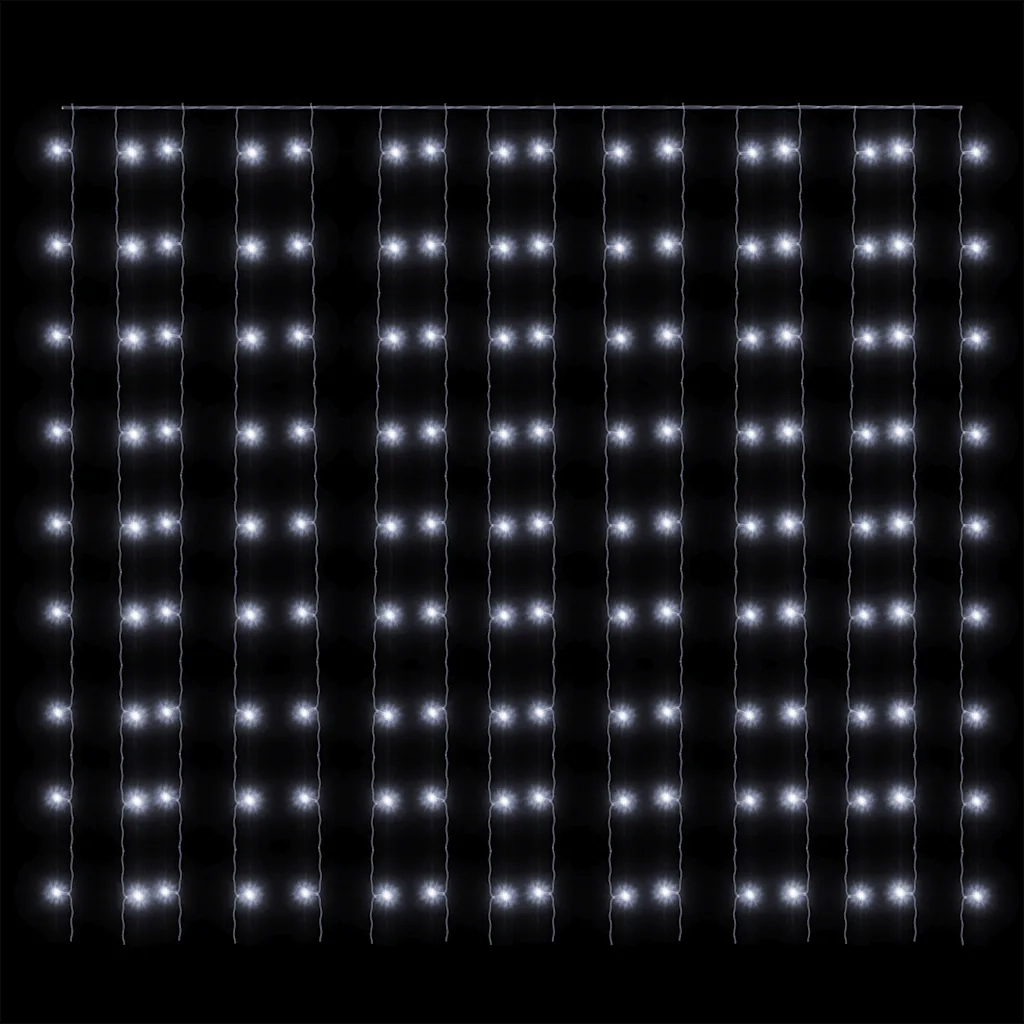 Tenda Luci a Ghiaccioli 3x3m 300 LED Bianco Freddo 8 Funzioni CFW1087531