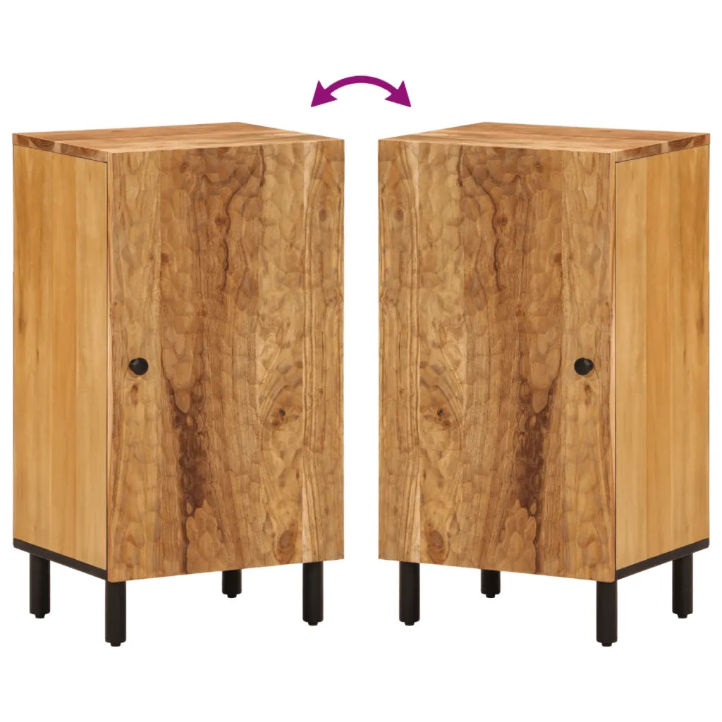 Credenza 40x33x75 cm in Legno Massello di Acacia 356879