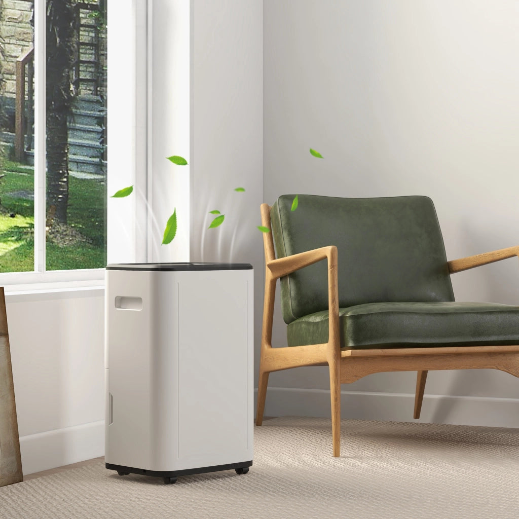 Deumidificatore Elettrico 6 Litri 20L/giorno ¨C zephmum ¨C Bianco 33.5x26x53 cm