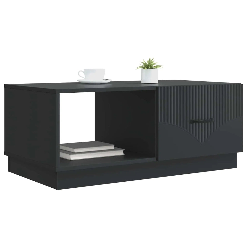 Tavolino da salotto Nero 90 x 50 x 37 cm Legno ingegnerizzato