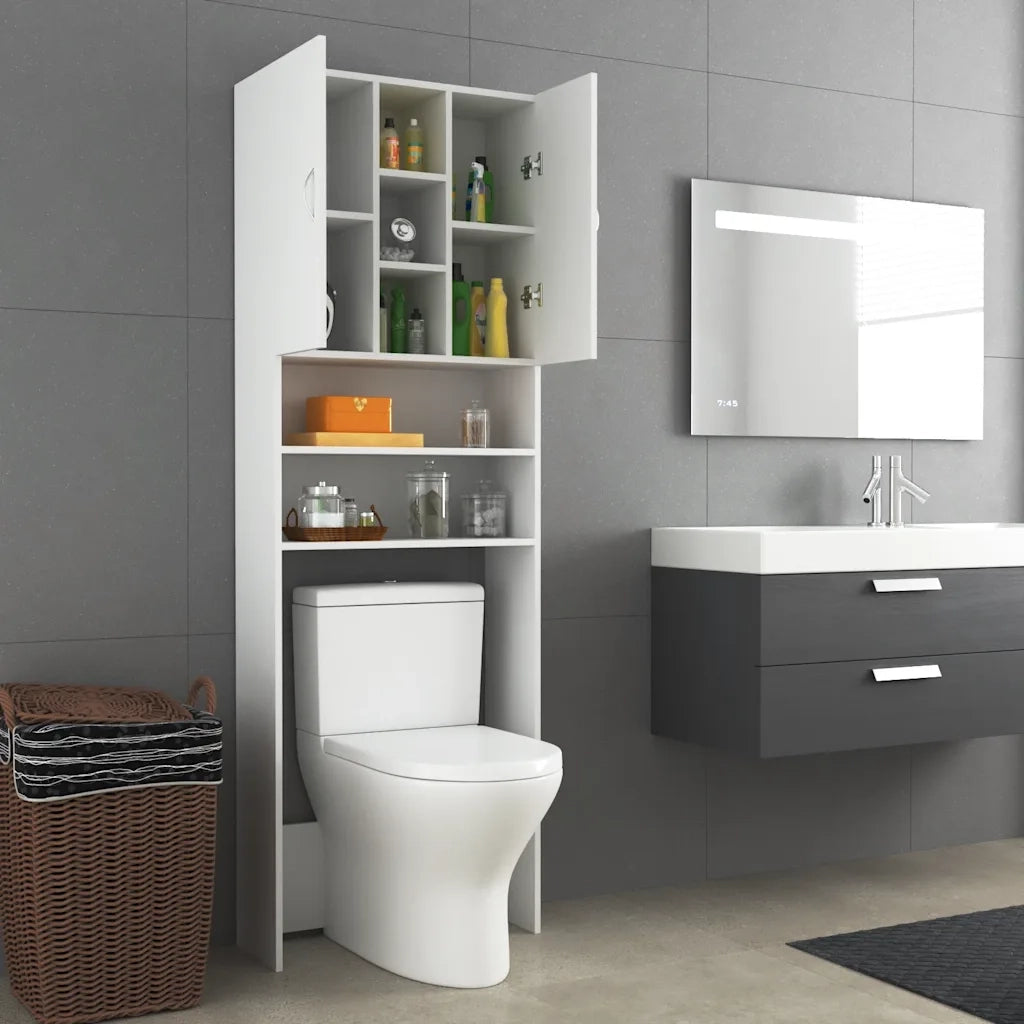 Mobile per Lavatrice Bianco 64x25,5x190 cm CFW2550764