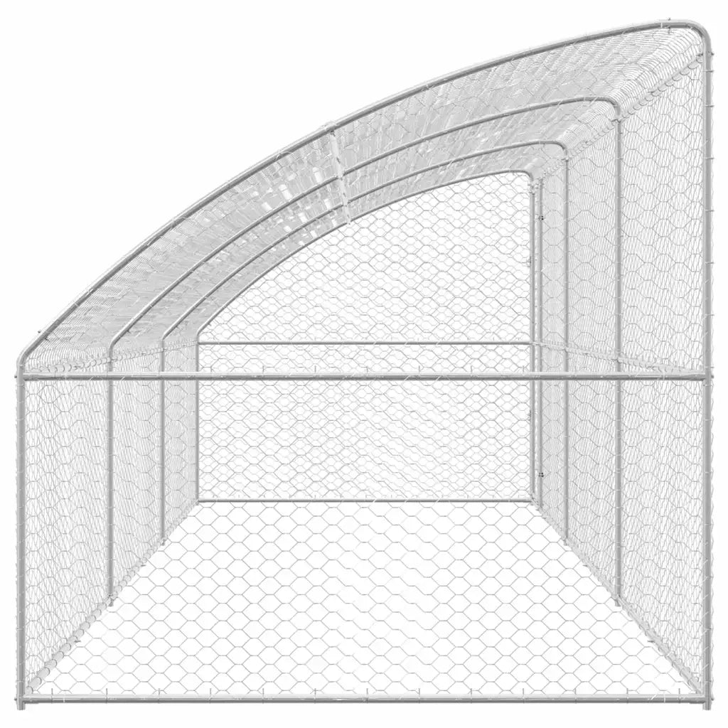 Cuccia per cani 3 pcs Argento 6 x 2 x 2 m Acciaio zincato 3368337