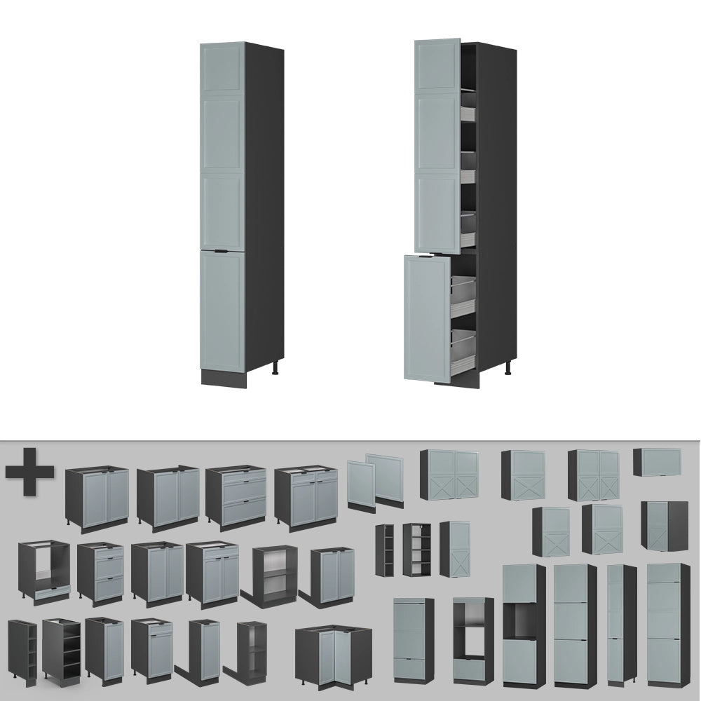 Armadio da farmacia Fame-Line Blu-grigio chiaro/Antracite 30 cm Vicco