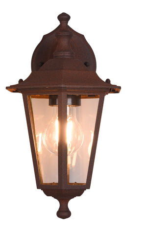 Applique da Esterno Attacco E27 in Alluminio Ruggine