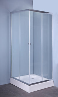 parete fissa in cristallo trasparente mm 4 cm 80 "iglo4" cod:ferx.95102