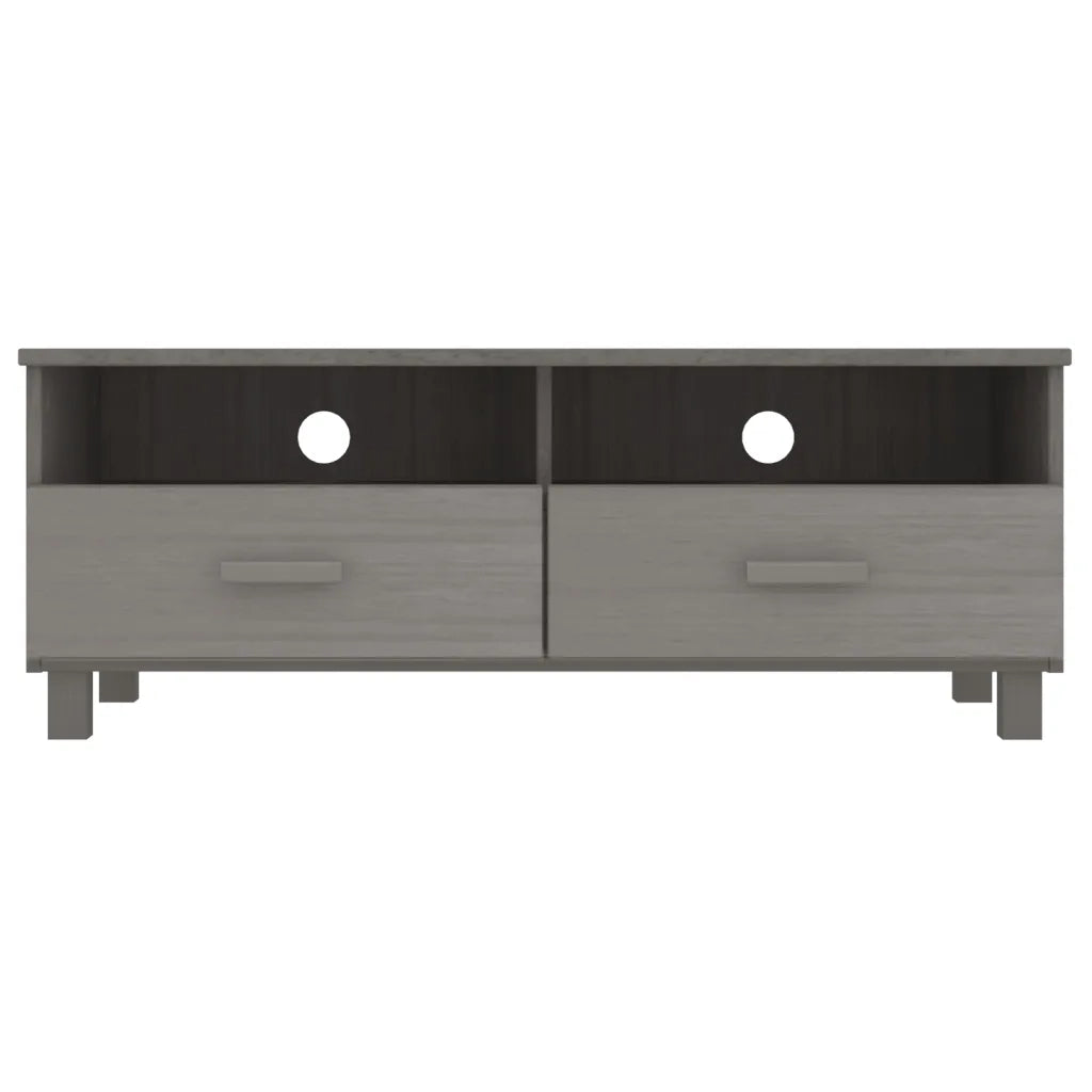 Mobile Porta TV-Mobile per TV-Credenza TV Grigio Chiaro 106x40x40 cm in Massello di Pino
