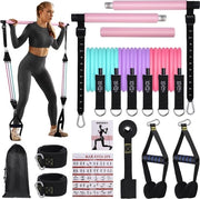 Bande di Resistenza Adattabili per Barre di Pilates - Palestra a Casa Yoga Stretching Allenamento di Forza Fitness