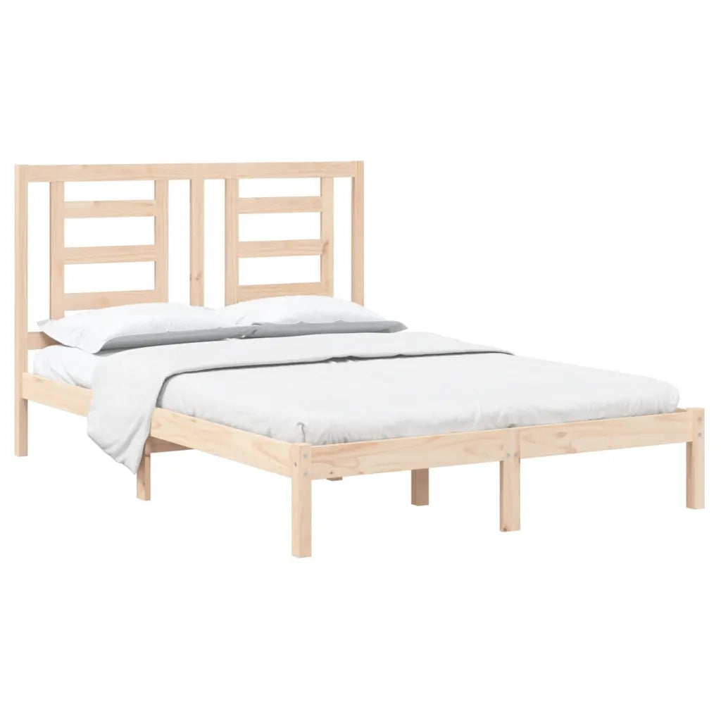Giroletto senza Materasso-Struttura Letto 140x200 cm in Legno Massello di Pino 376455