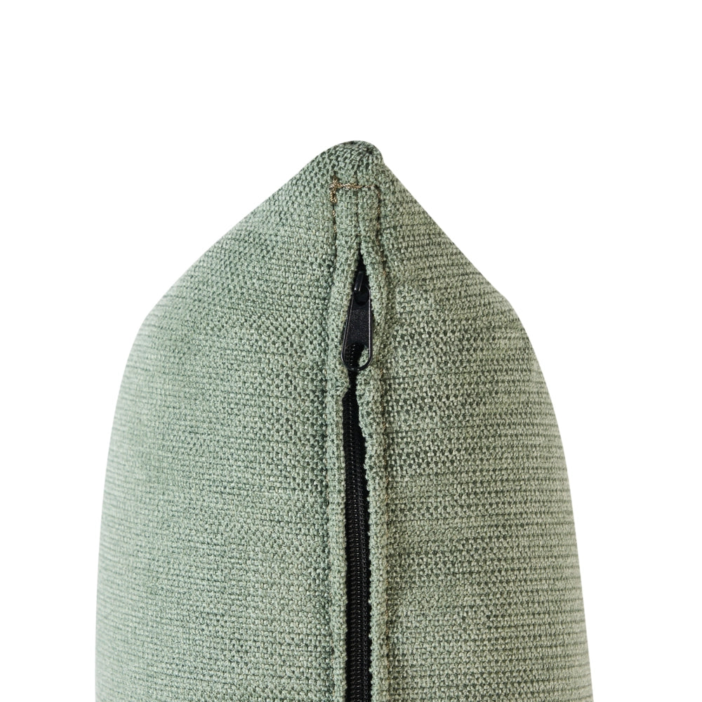 Divano a 2 posti Rivestimento in tessuto verde chiaro con gambe in legno e braccioli lineari Materiale idrorepellente Stile moderno Soggiorno